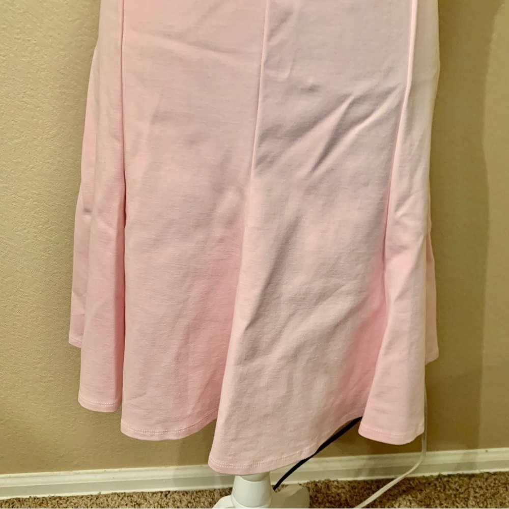 New TEXTILE Elizabeth and James Skater Dress Large Pale Pink Sleeveless Flare - Picture 4 of 16